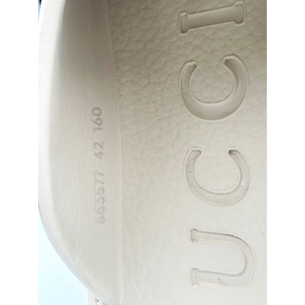 GUCCI  Cut Out Monogram Authentic Bossed GG TREK Women 42 US Size 11 Beige Clog - Picture 9 of 16